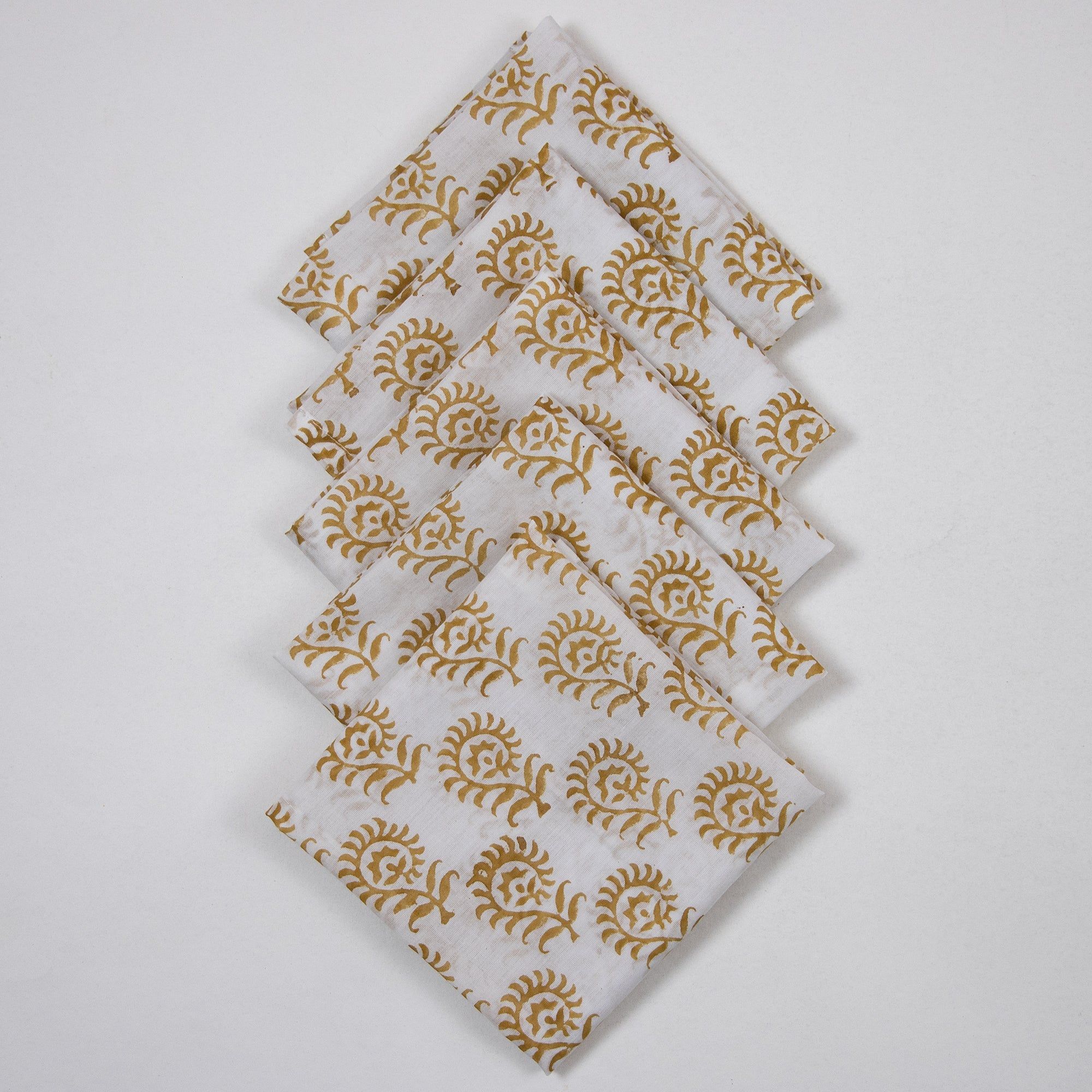 Handmade Printed Cotton Eco Friendly Reusable Organic Napkins